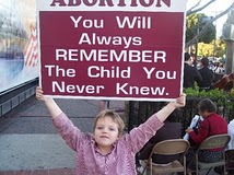 2007 Dads Grandson picketing abortion